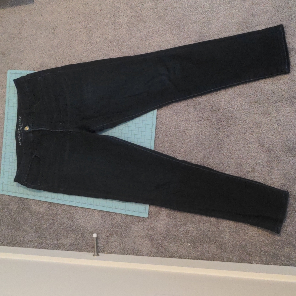 American Eagle High Rise, Dark Wash Jeggings Size 14